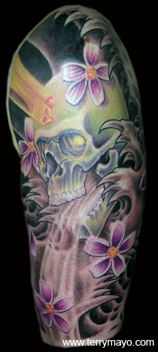 Tattoos - Skull Half Sleeve - 21555